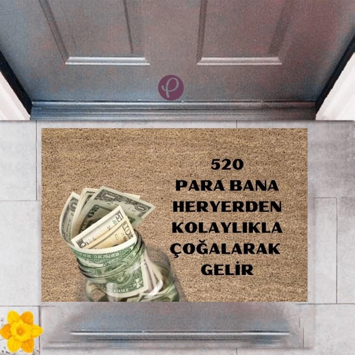 BFS Kapı Önü Paspası Dekoratif Dijital Baskı 520 Para P-2478