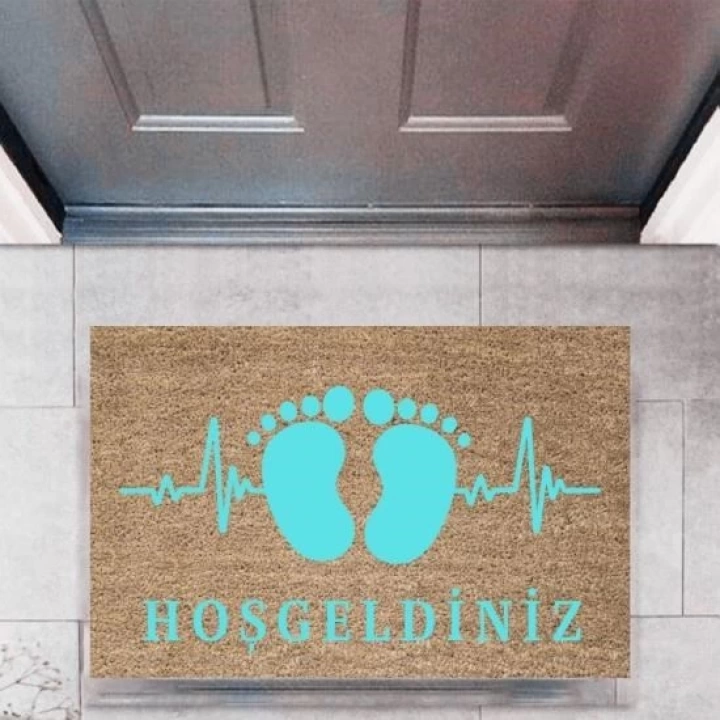 BFS Kapı Önü Paspası Dekoratif Dijital Baskı AyaklarP-2752