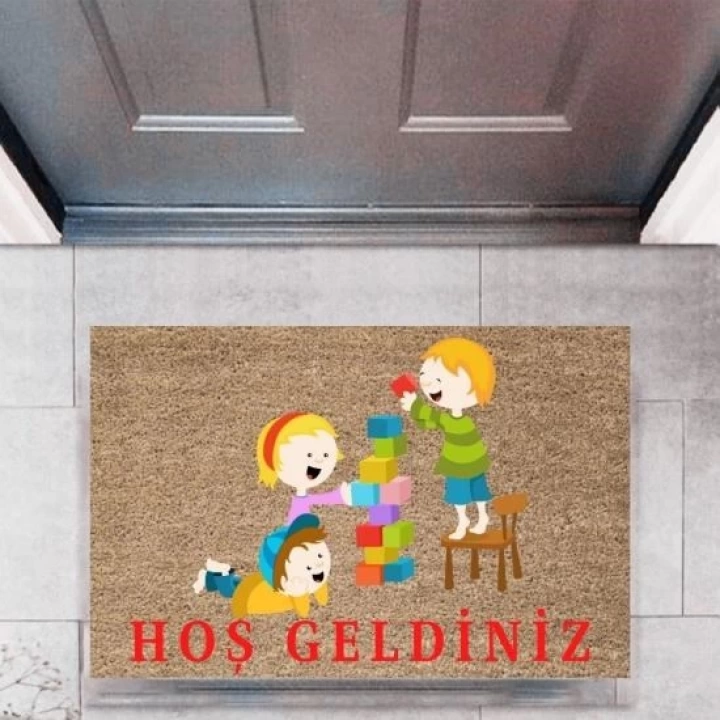 BFS Kapı Önü Paspası Dekoratif Dijital Baskı ÇocuklarP-2717