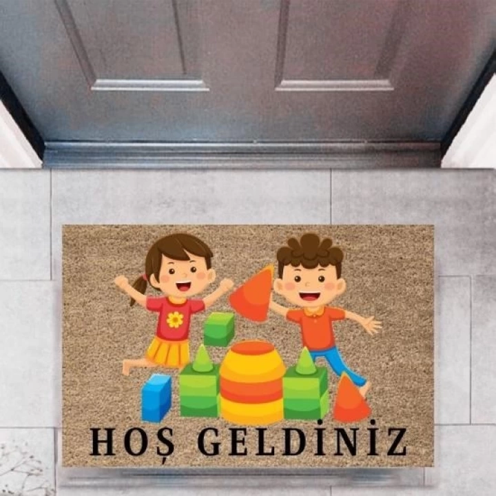 BFS Kapı Önü Paspası Dekoratif Dijital Baskı ÇocuklarP-2718