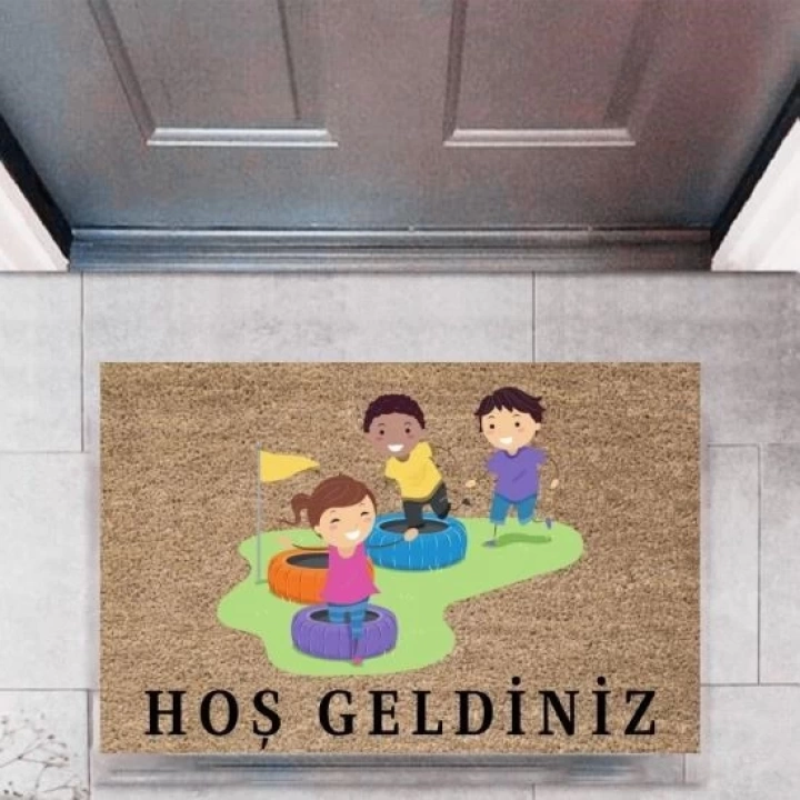 BFS Kapı Önü Paspası Dekoratif Dijital Baskı ÇocuklarP-2720