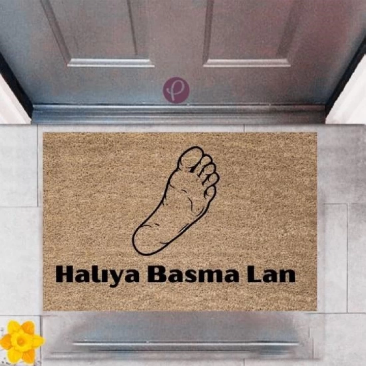 BFS Kapı Önü Paspası Dekoratif Dijital Baskı Halıya Basma Lan P-2382