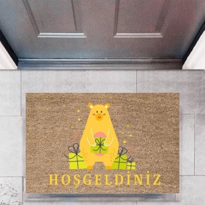 BFS Kapı Önü Paspası Dekoratif Dijital Baskı HayvanlarP-2756