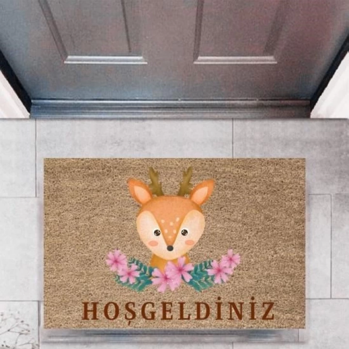 BFS Kapı Önü Paspası Dekoratif Dijital Baskı HayvanlarP-2760