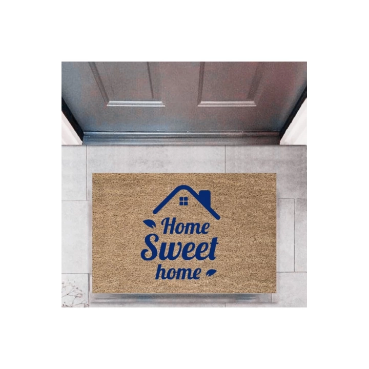 BFS Kapı Önü Paspası Dekoratif Dijital Baskı Home Sweet Home P-2321