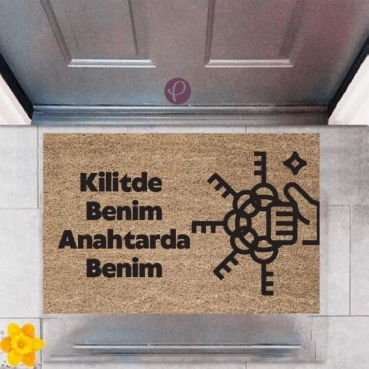 BFS Kapı Önü Paspası Dekoratif Dijital Baskı Kilit P-2397