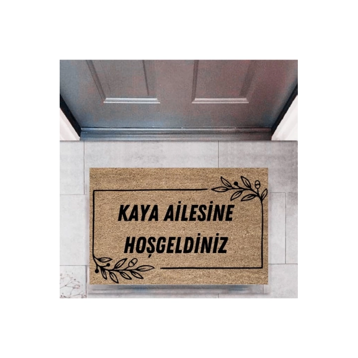 BFS Kapı Önü Paspası Dekoratif Dijital Baskı Kişiye Özel P-2318