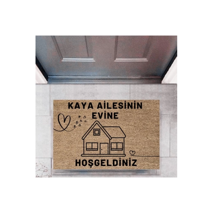 BFS Kapı Önü Paspası Dekoratif Dijital Baskı Kişiye Özel P-2443
