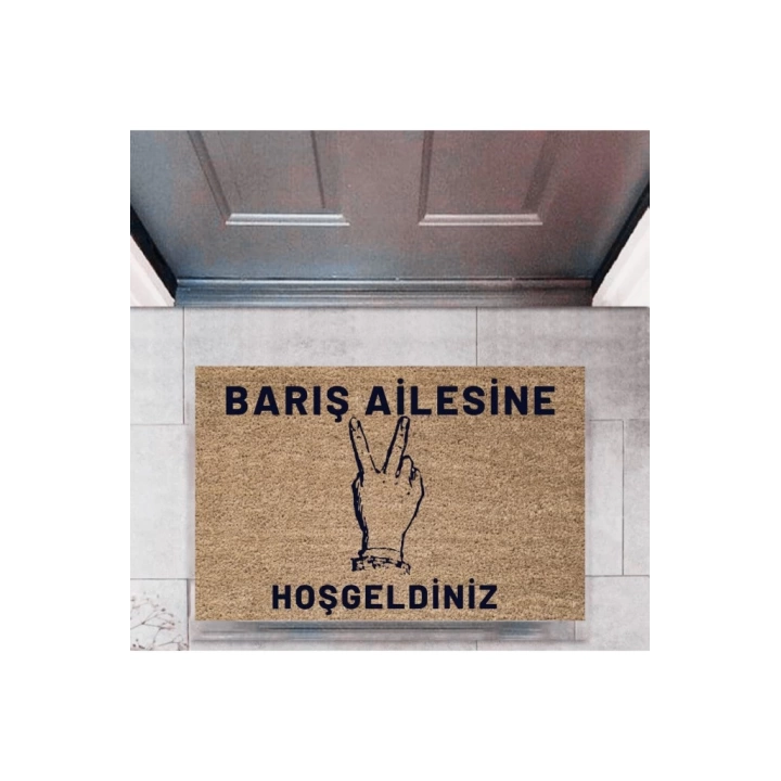 BFS Kapı Önü Paspası Dekoratif Dijital Baskı Kişiye Özel P-2447