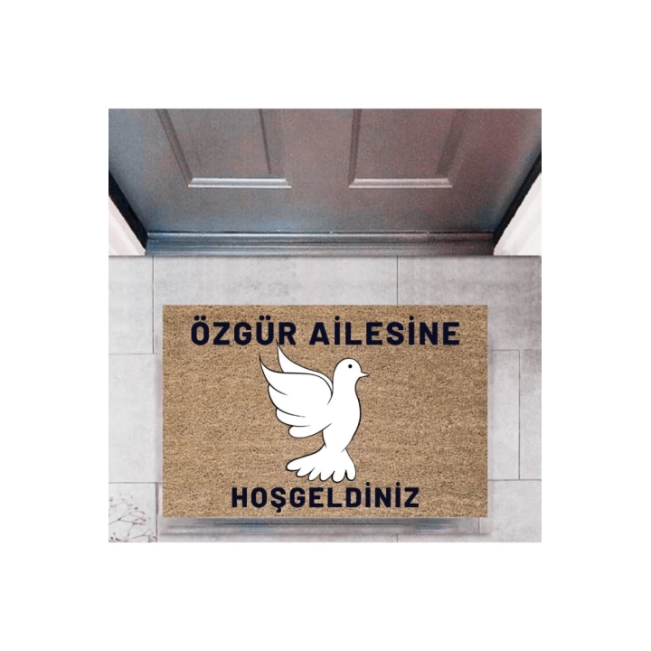 BFS Kapı Önü Paspası Dekoratif Dijital Baskı Kişiye Özel P-2449