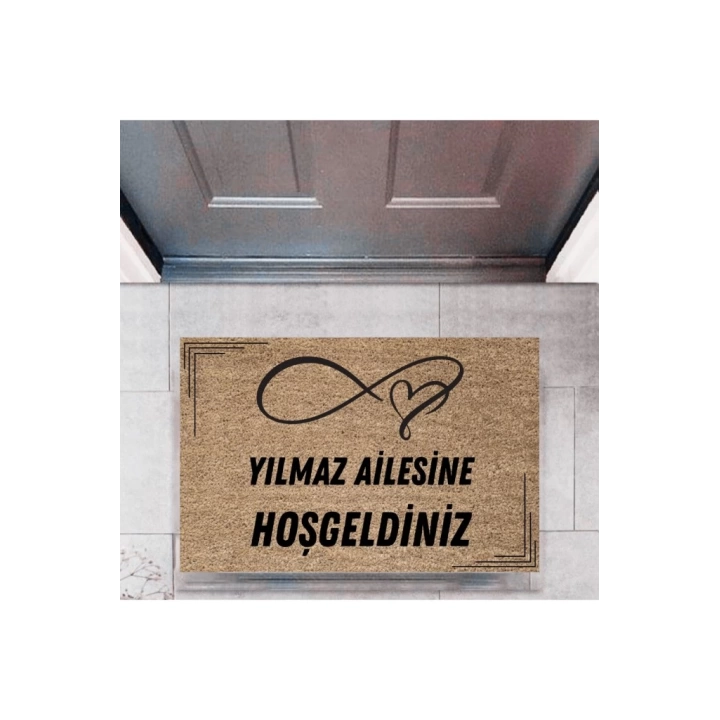 BFS Kapı Önü Paspası Dekoratif Dijital Baskı Kişiye Özel P-2503