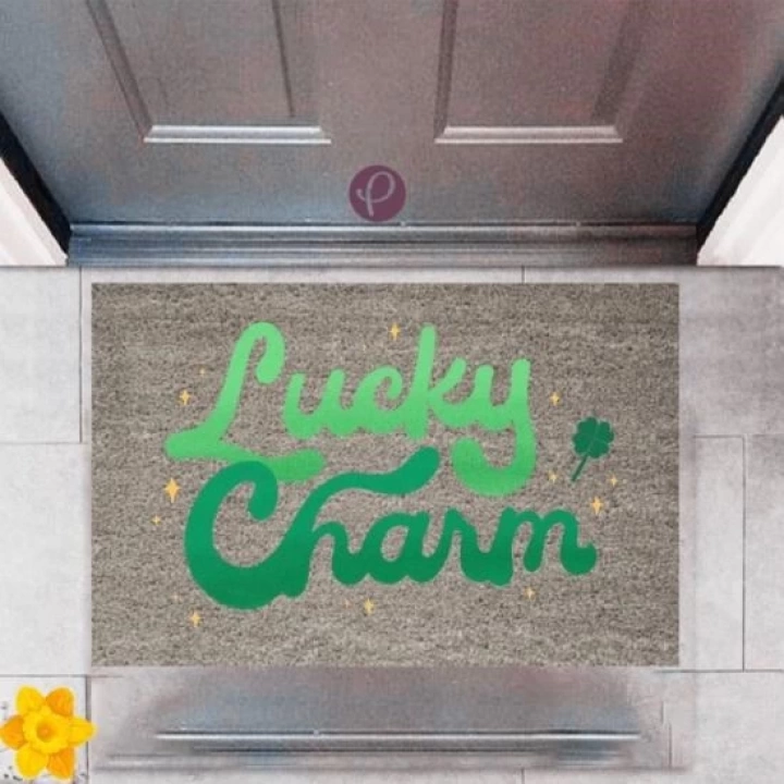 BFS Kapı Önü Paspası Dekoratif Dijital Baskı Lucky Charm P-2359
