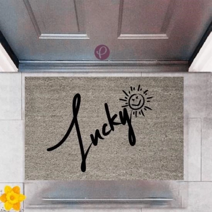 BFS Kapı Önü Paspası Dekoratif Dijital Baskı Lucky   P-2361