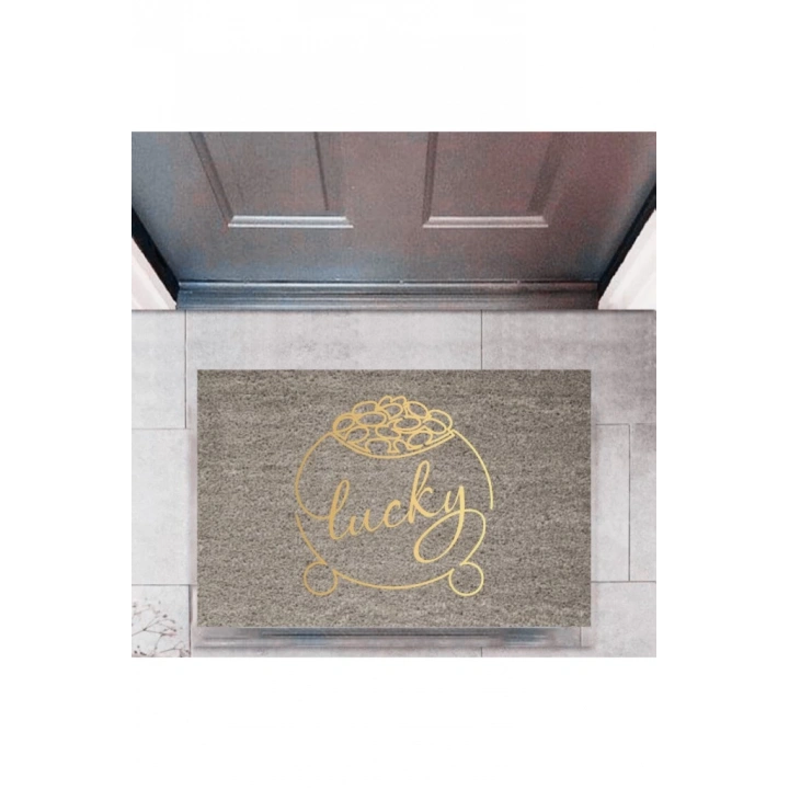 BFS Kapı Önü Paspası Dekoratif Dijital Baskı Lucky P-2362
