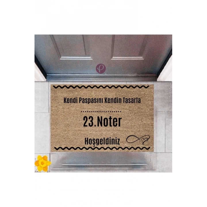 BFS Kapı Önü Paspası Dekoratif Dijital Baskı Noter P-2551