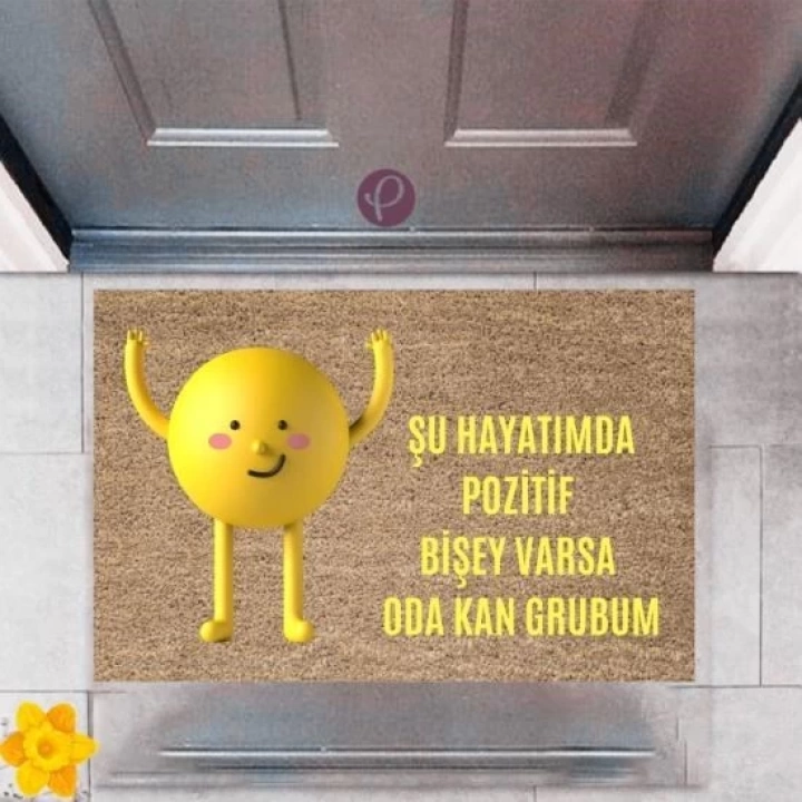 BFS Kapı Önü Paspası Dekoratif Dijital Baskı Pozitif P-2378
