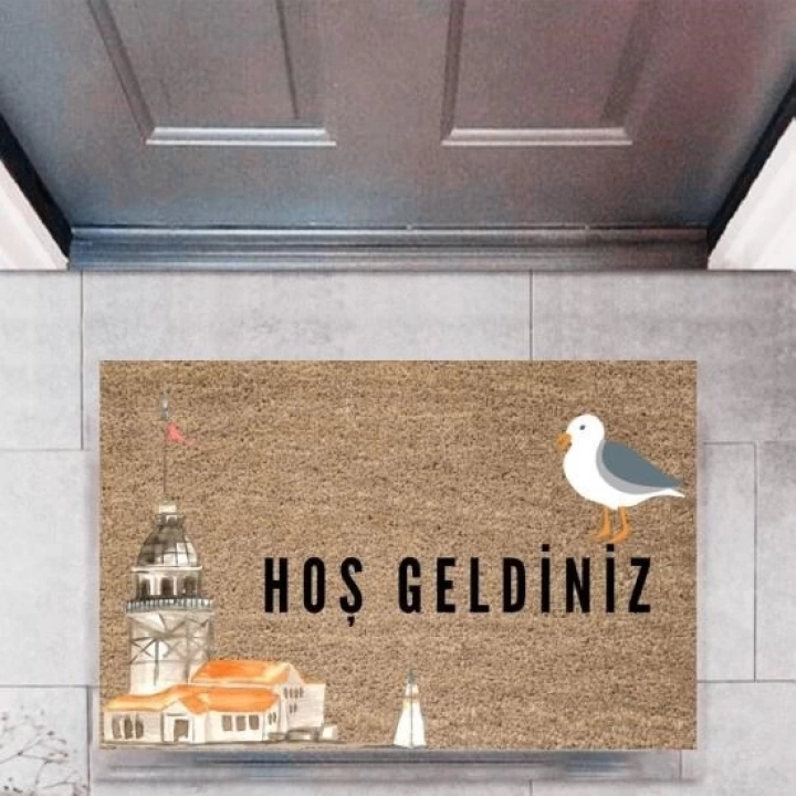 BFS Kapı Önü Paspası Dekoratif Dijital Baskı ŞehirlerP-2713