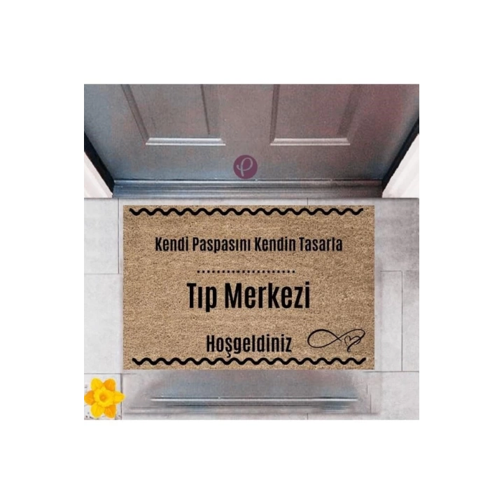 BFS Kapı Önü Paspası Dekoratif Dijital Baskı Tıp Merkezi P-2541