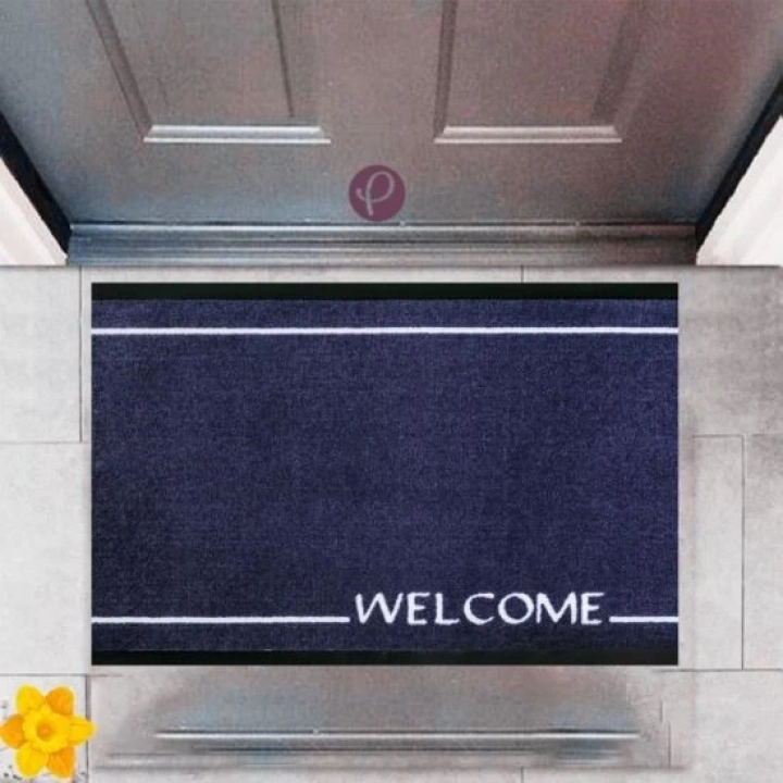 BFS Kapı Önü Paspası Dekoratif Dijital Baskı Welcome P-2338