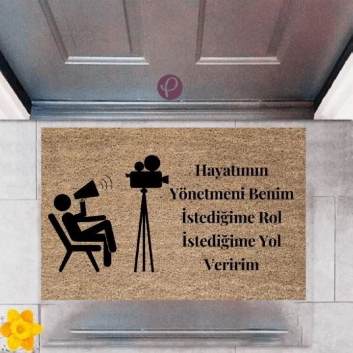 BFS Kapı Önü Paspası Dekoratif Dijital Baskı Yönetmen P-2390