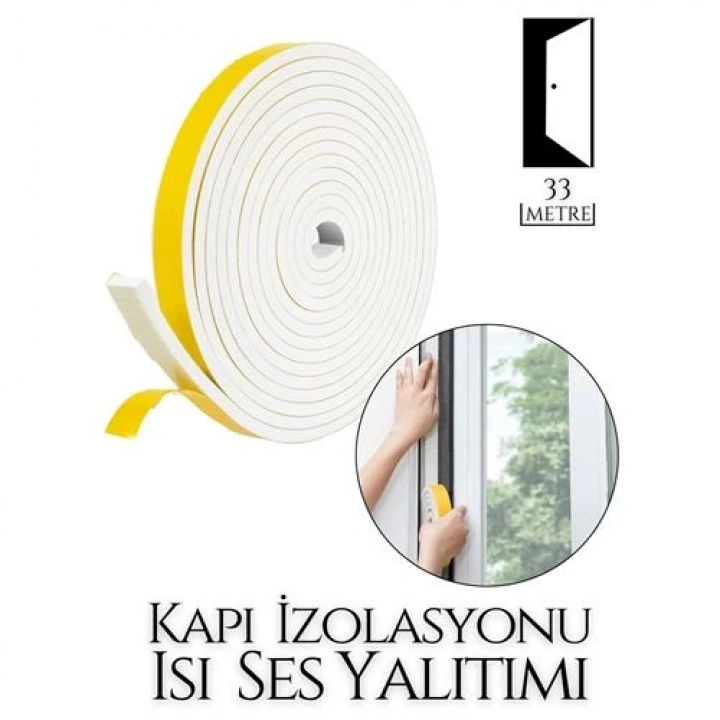BFS  Kapı Ses Isı Yalıtım Sünger Bant 33 METRE