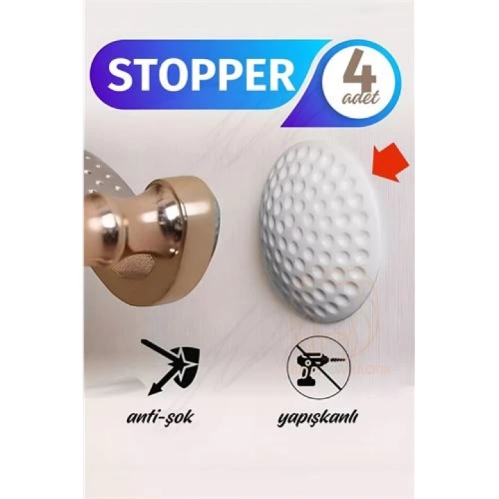 BFS Kapı Stopperi Golf Topu Model Kapı Çarpma Önleyici 4 Adet