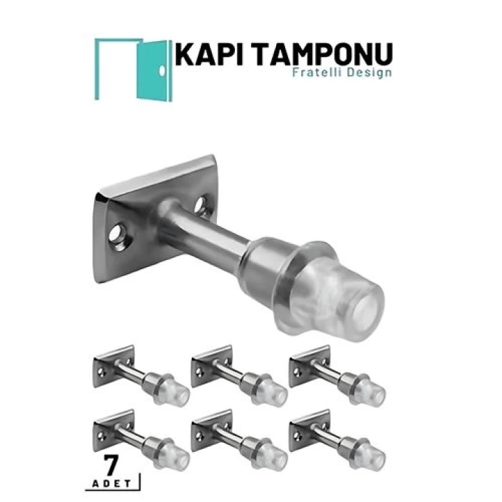 BFS  Kapı Tamponu - Silikonlu Kapı Takozu - Kapı Stoperi 7 ADET