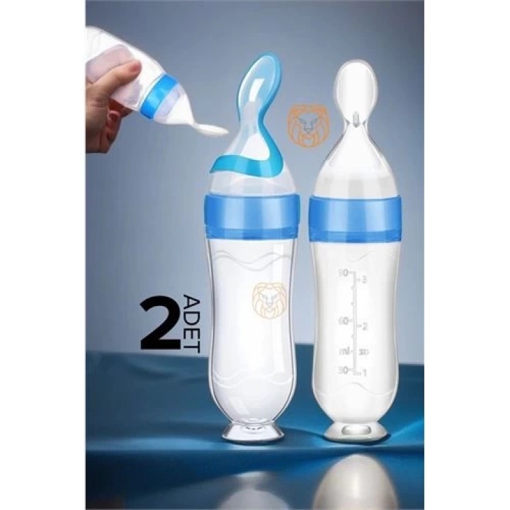 BFS Kaşıklı Bebek Mama Besleyici Silikon Littloo 2 ADET