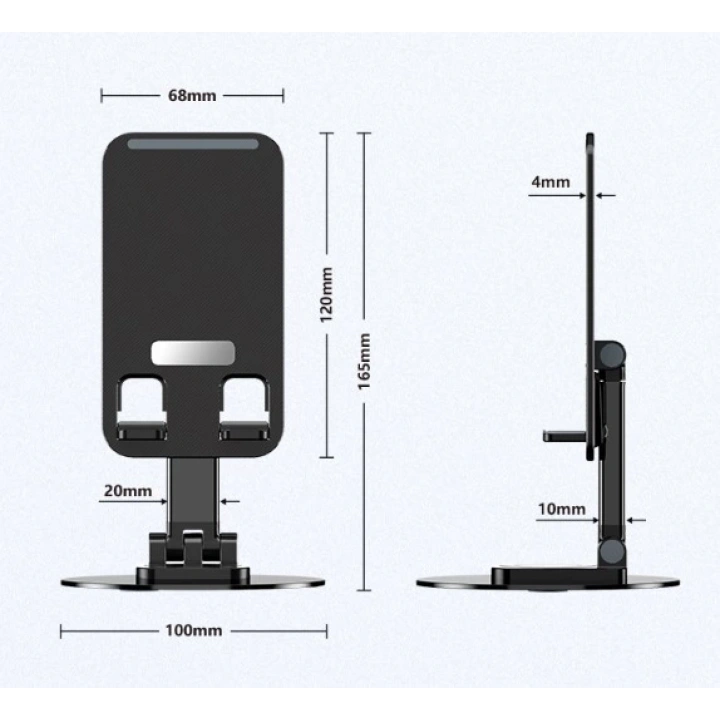 BFS  Katlanabilir Telefon Tutucu Stand Yuvarlak Tabanlı CM-074