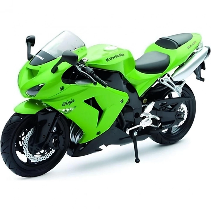 BFS   Kawasaki 1/12 Zx-10r 2006 Model Yeşil Motorsiklet
