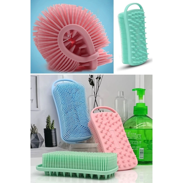 BFS   Kendiliğinden Askılı Peeling ve Masaj Etkili Silikon Banyo Vücut Fırçası
