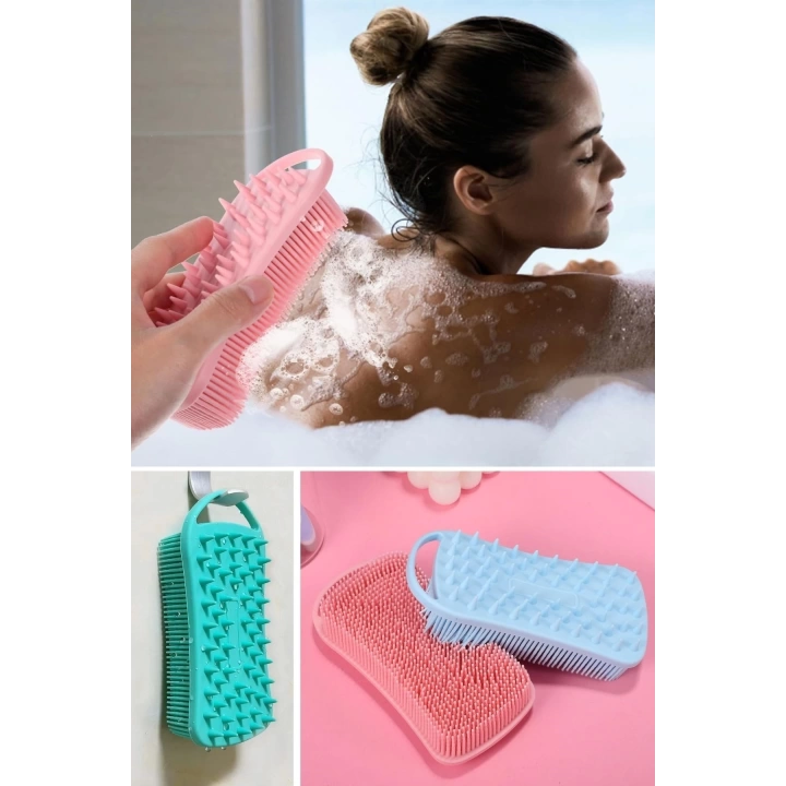 BFS   Kendiliğinden Askılı Peeling ve Masaj Etkili Silikon Banyo Vücut Fırçası