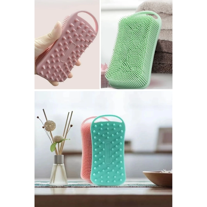 BFS   Kendiliğinden Askılı Peeling ve Masaj Etkili Silikon Banyo Vücut Fırçası