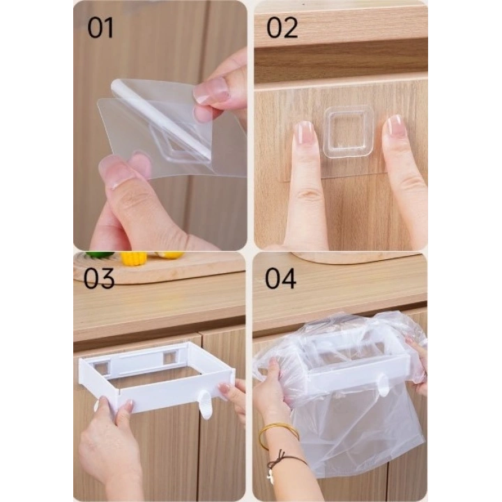 BFS Kendinden Yapışkanlı Katlanabilir Çöp Poşeti Tutucu Aparat