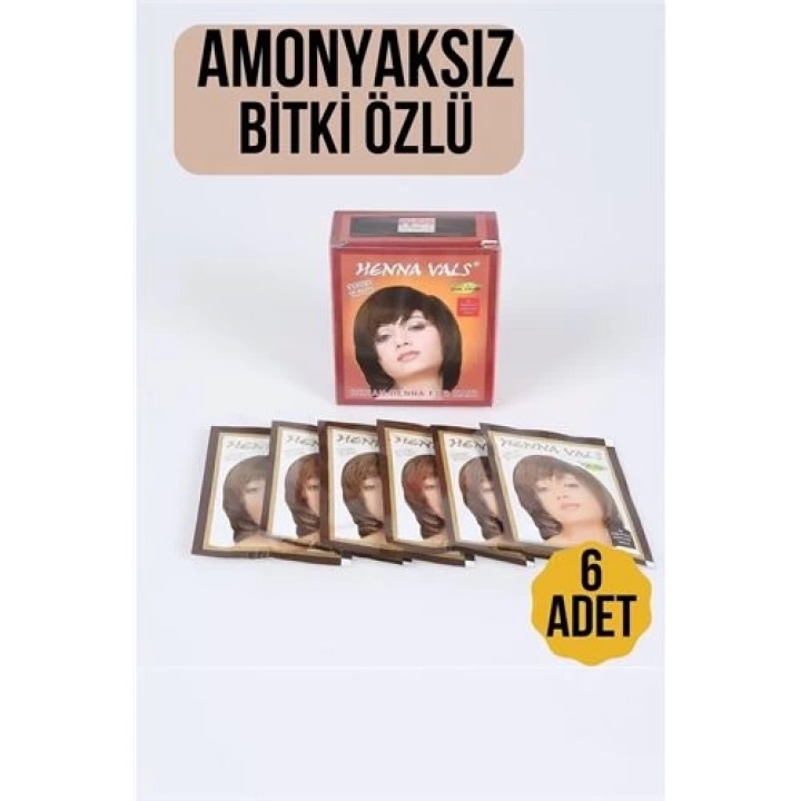 BFS Kestane Amonyaksız Bitki Özlü 6 Lı Paket Saç Kınası