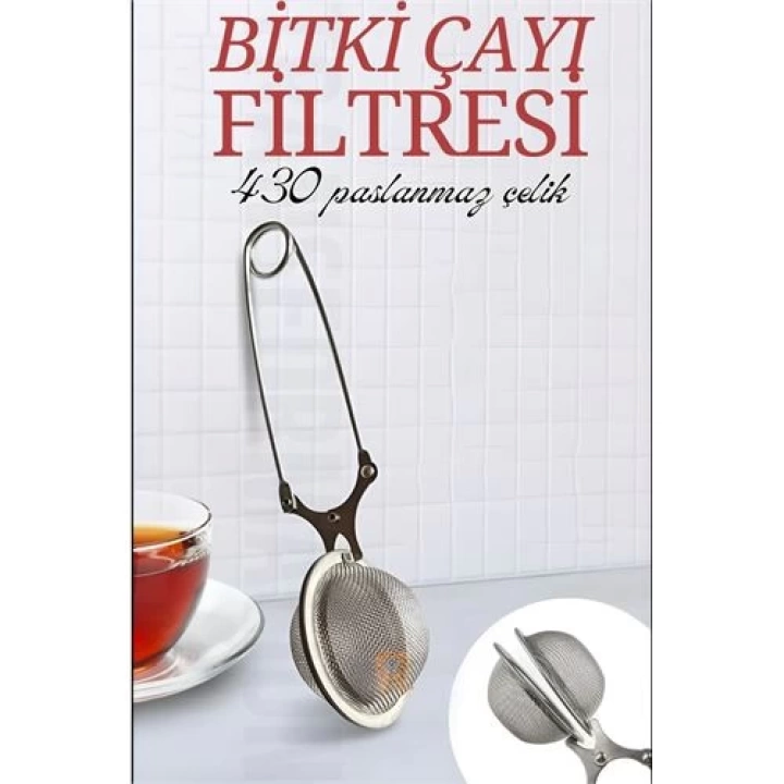 BFS Kıskaçlı Bitki Çayı Filtresi Top Çay Demliği Çay Filtresi Maşası