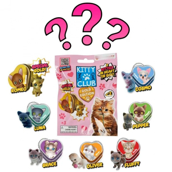 BFS Kitty Club Gold Edition 3D Sürpriz Figür Paketi
