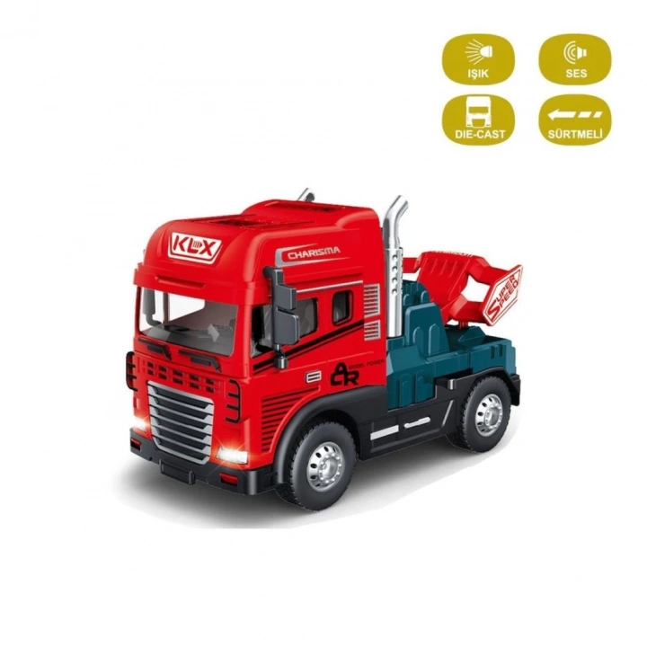 BFS   KLX600-344 Sürtmeli Işıklı Müzikli Çekici Tır Kafası 1:24 -Vardem Oyuncak