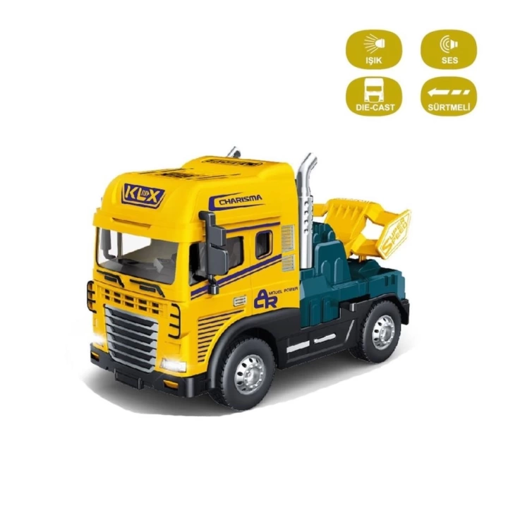 BFS   KLX600-344 Sürtmeli Işıklı Müzikli Çekici Tır Kafası 1:24 -Vardem Oyuncak