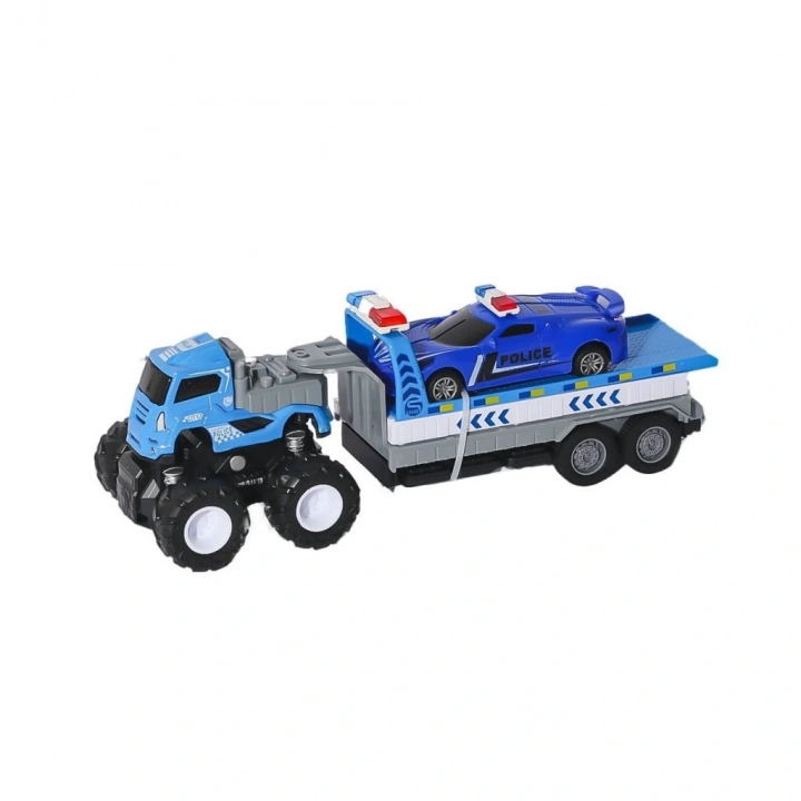 BFS  KLX600-361 Sürtmeli Die Cast 4x4 Polis Arabası Taşıyıcılı -Vardem