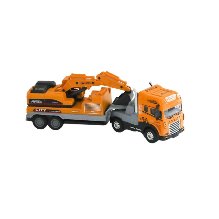 BFS   KLX800-248 Sürtmeli Işıklı Müzikli 1:24 Kazıcı Taşıyan Tır -Vardem Oyuncak