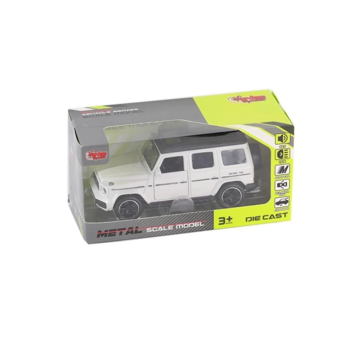 BFS  KM-3261B-Vardem Kutulu Çek Bırak 1:32 Işıklı Ve Sesli Metal Jeep