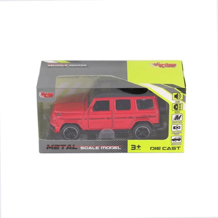 BFS  KM-3261B-Vardem Kutulu Çek Bırak 1:32 Işıklı Ve Sesli Metal Jeep