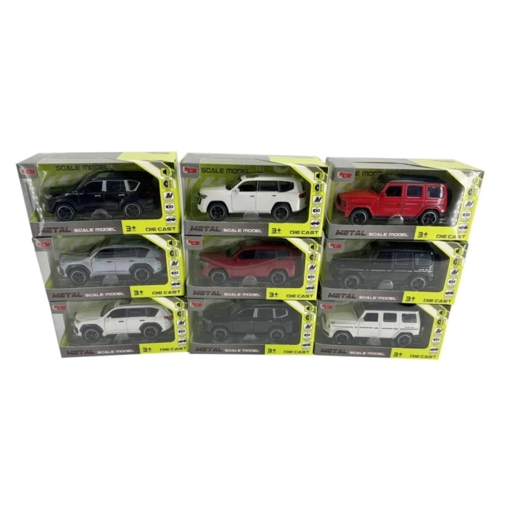 BFS  KM-3261B-Vardem Kutulu Çek Bırak 1:32 Işıklı Ve Sesli Metal Jeep