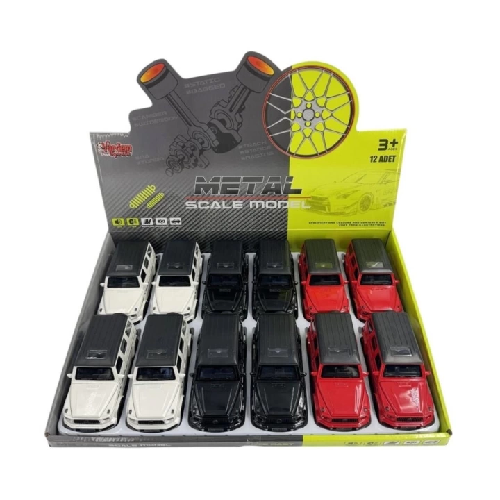BFS  KM-3271D Vardem  Çek Bırak Işıklı ve Sesli Model Mrs Metal Araba 1:24