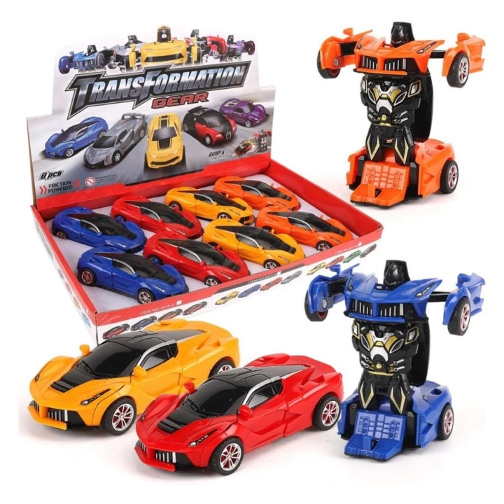 BFS   KNS-2019-3 Sürtmeli Robota Dönüşen Araba -Vardem Oyuncak