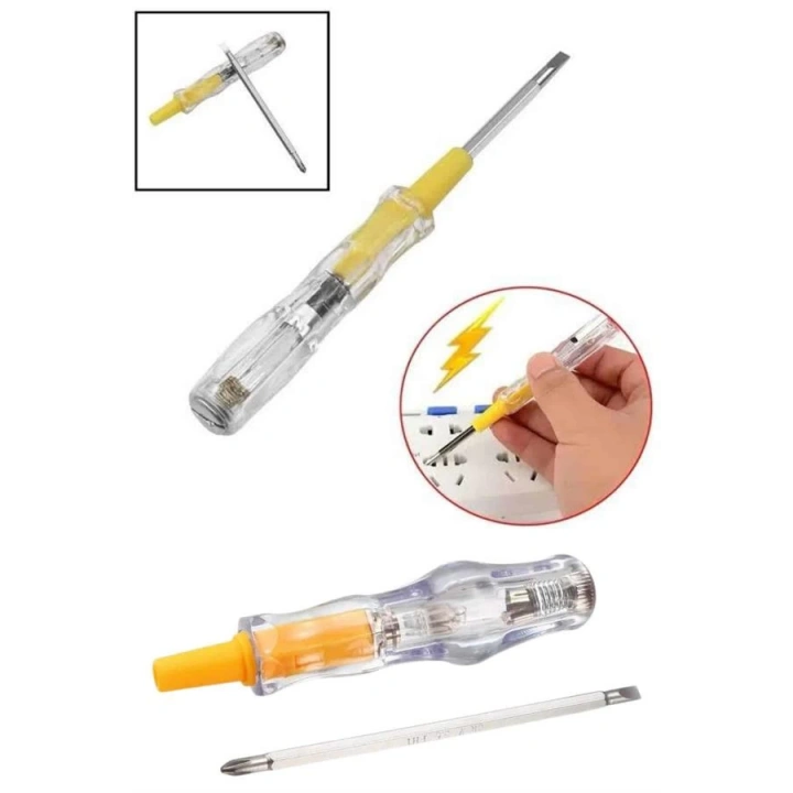 BFS Kontrol Kalemi Çift Başlıklı Şeffaf Elektrik Testi Değişken Uçlu