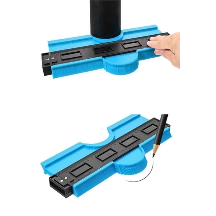 BFS  Kontur Ölçüm Cihazı Ahşap Fayans Şekillendirme Kalıbı 24 cm