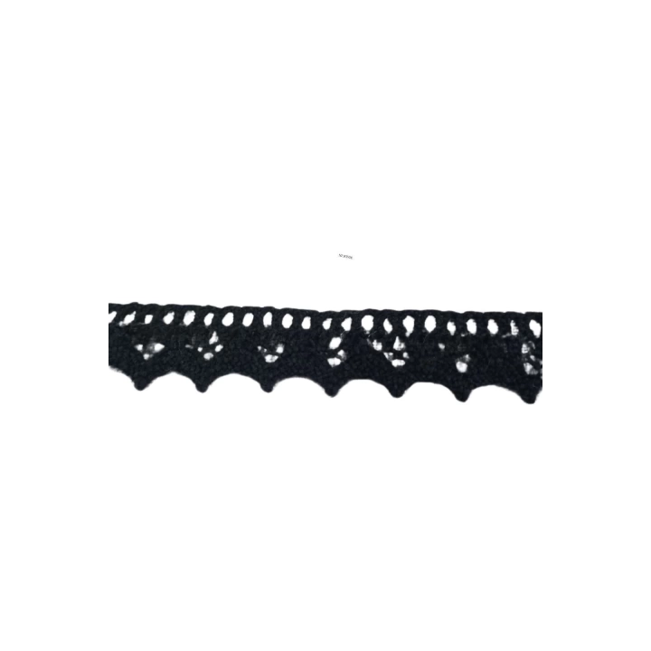BFS Kopanaki Dantel en 1,5 cm Siyah 10 Metre
