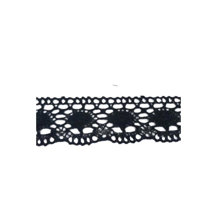 BFS Kopanaki Dantel en 5 cm Badem Model Siyah 1 Metre